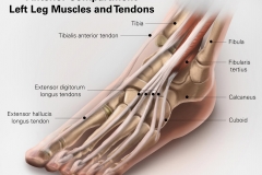 Osirix Example-Anterior Compartment Left Leg Muscles & Tendons